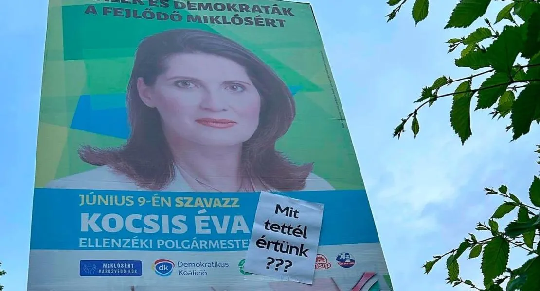 Elfogták Kocsis Éva szigetszentmiklósi polgármesterjelölt plakátjainak megrongálóját