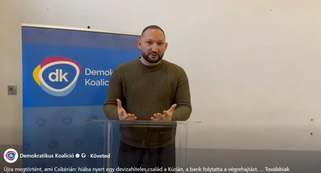 Újra megtörtént, ami Csikérián: hiába nyert egy devizahiteles család a Kúrián, a bank folytatta a végrehajtást – A DK szerint le kell állítani a végrehajtásokat, amíg a bankok nem tartják be a törvényeket! 